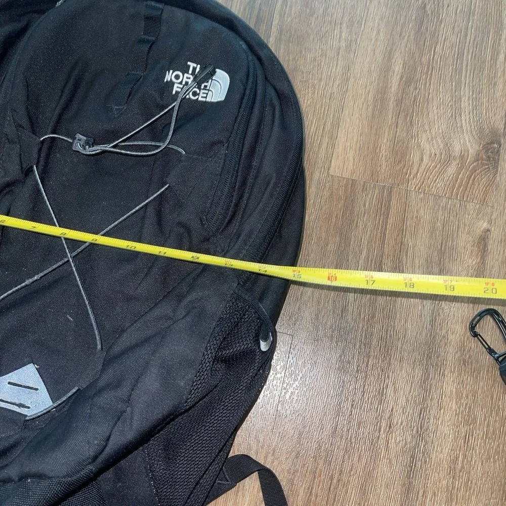 The North Face Jester Backpack Black One Size Zip Padded Straps Pockets